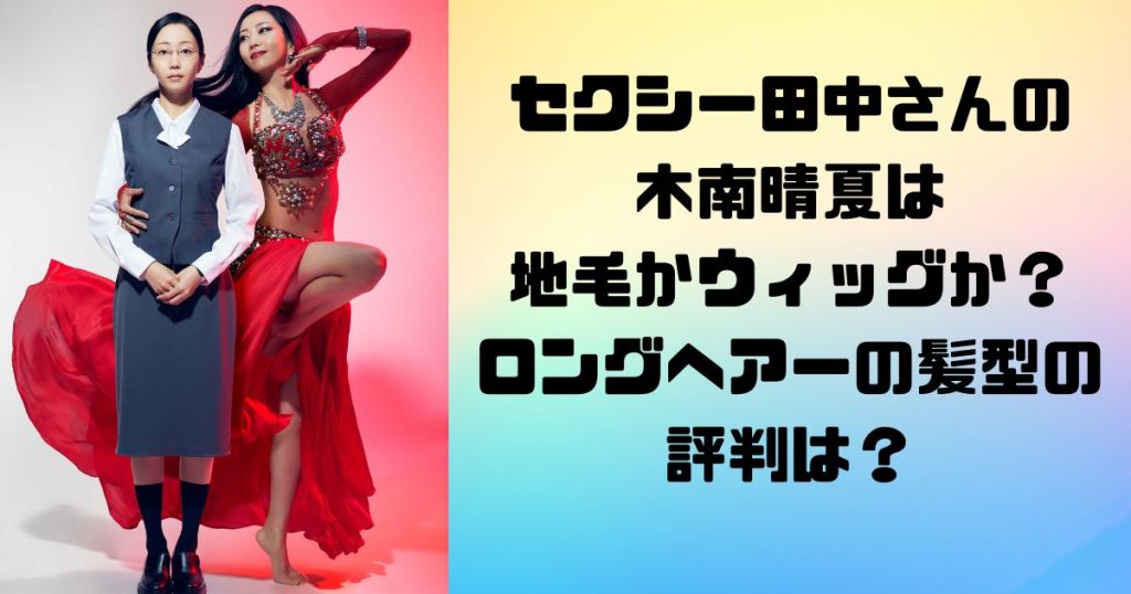 セクシー田中さんの 木南晴夏は 地毛かウィッグか？ ロングヘアーの髪型の評判は？
